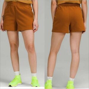 Lululemon Loungeful High Rise Shorts 4” Sweatshorts Butternut Brown Size 2